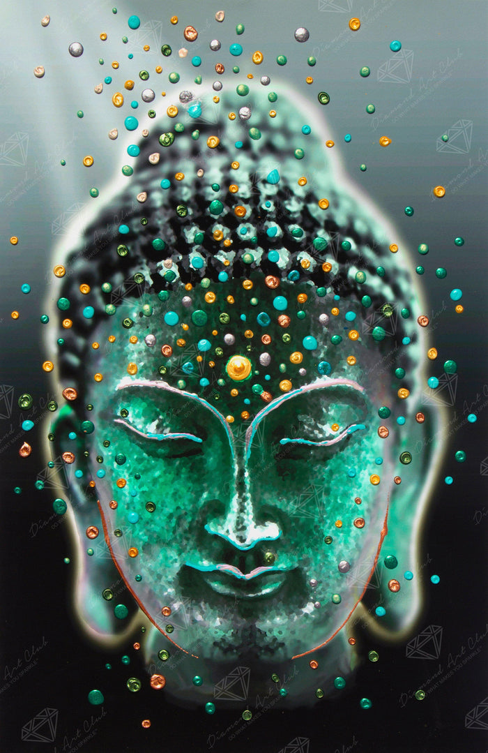 Diamond Painting Buddha Deep Serenity 20" x 31″ (51cm x 79cm) / Round with 33 Colors including 2 ABs / 28,447