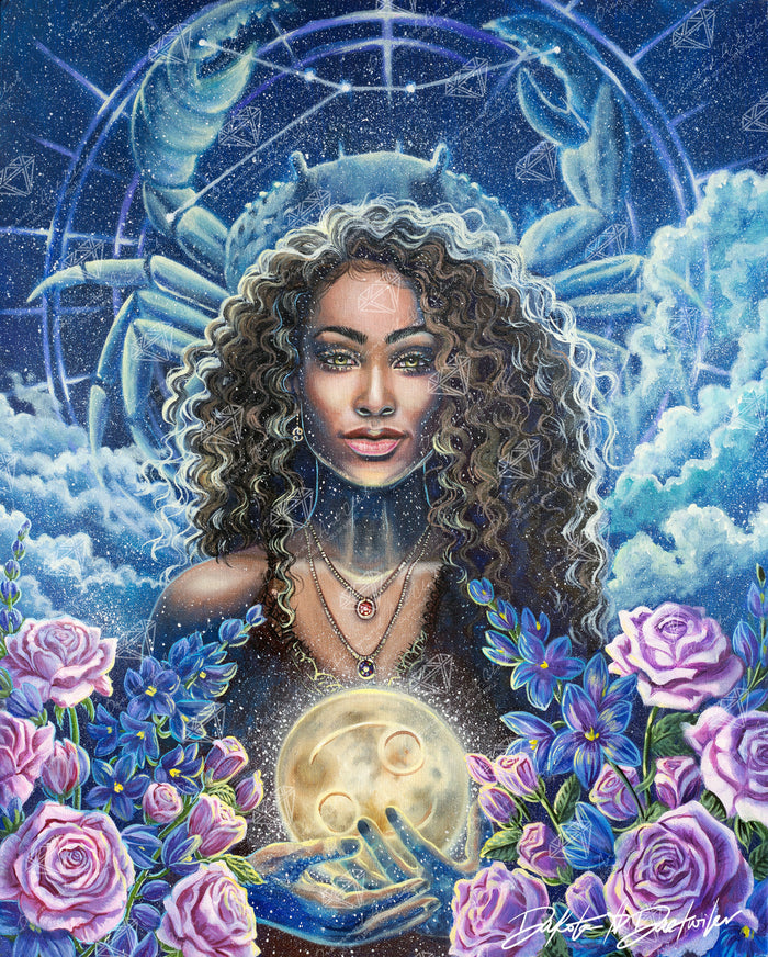Diamond Painting Cancer 25.6" x 31.9" (65cm x 81cm) / Square with 66 Colors including 4 ABs and 2 Fairy Dust Diamonds and 1 Special Diamond / 84,801