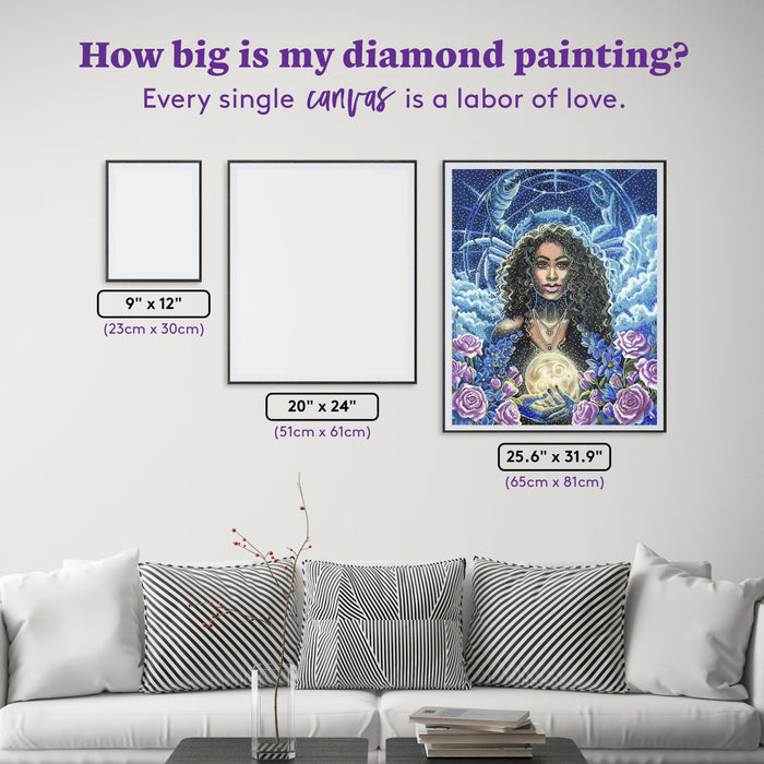 Diamond Painting Cancer 25.6" x 31.9" (65cm x 81cm) / Square with 66 Colors including 4 ABs and 2 Fairy Dust Diamonds and 1 Special Diamond / 84,801