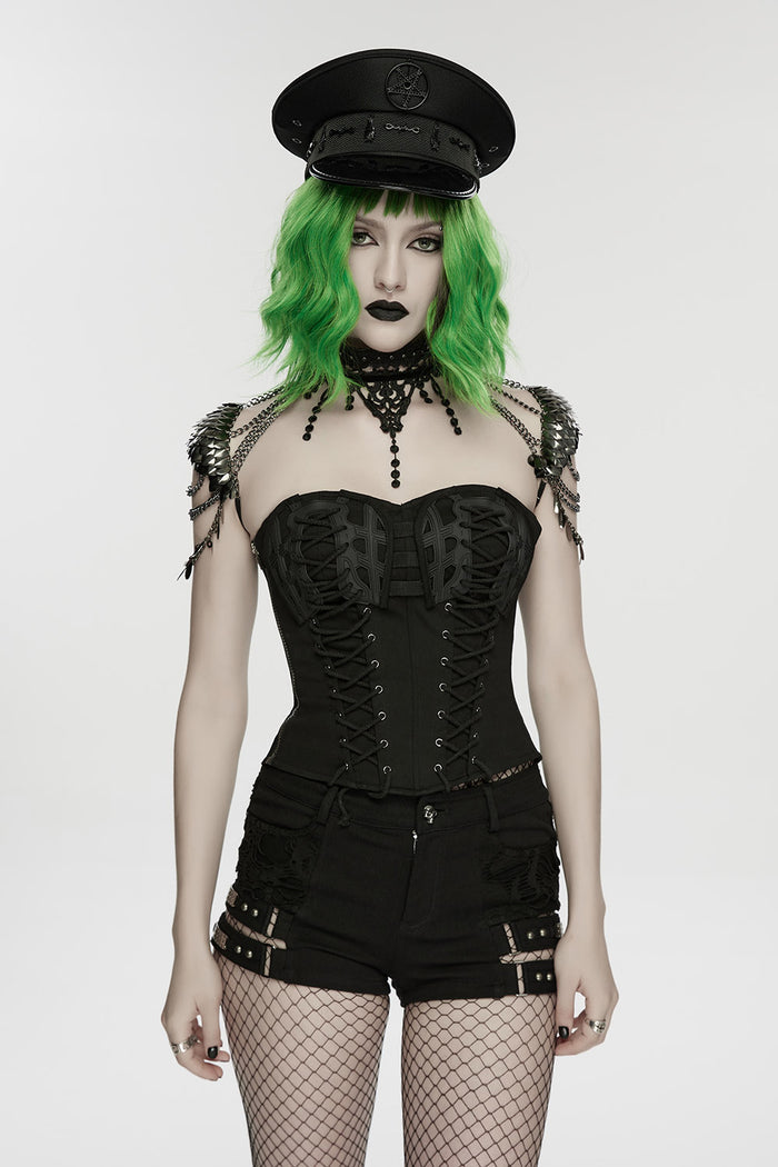 lace collar chainmail harness