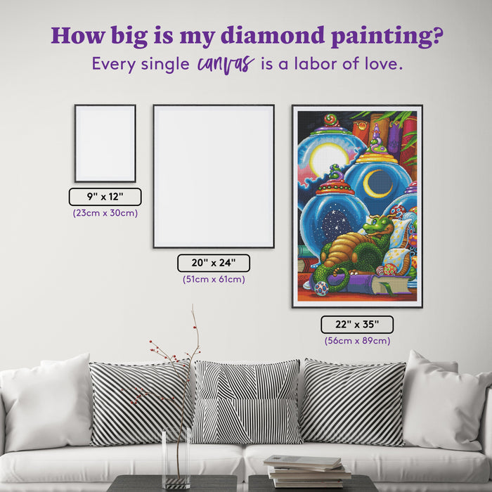 Diamond Painting Celestial Dreams 22" x 35″ (56cm x 89cm) / Square with 59 Colors including 2 ABs / 77,793