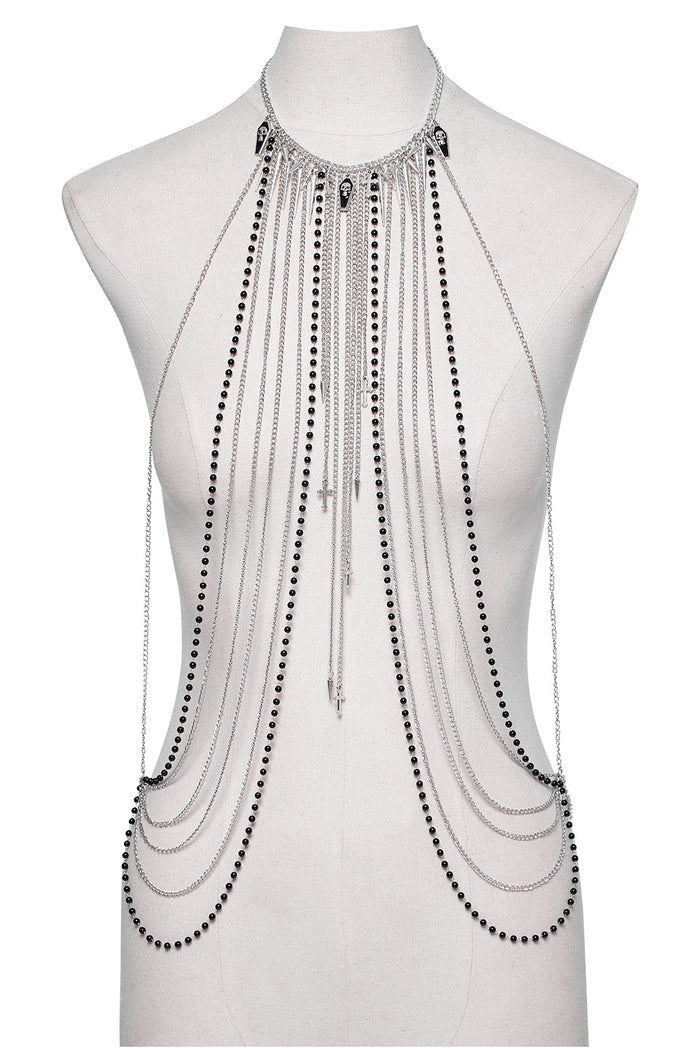 womens stainless steel goth jewelry