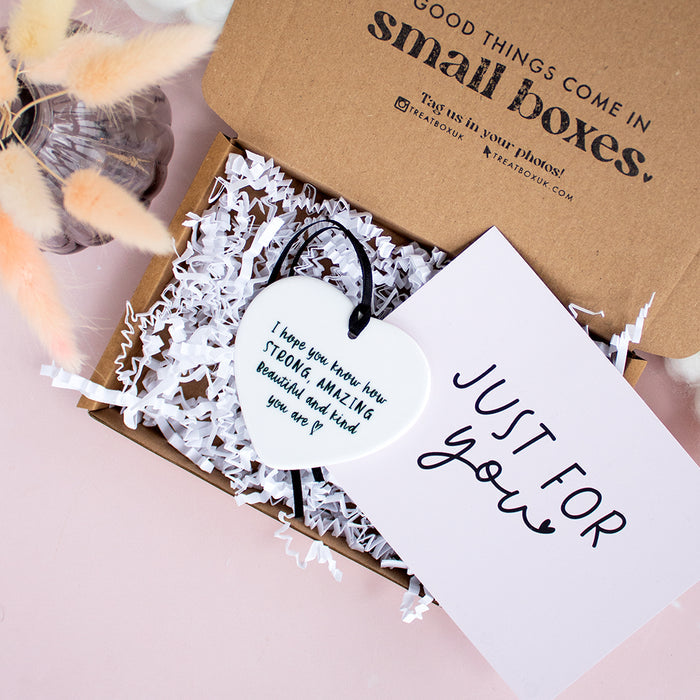 Ceramic Heart Keepsake Boxed |  I hope you know how Strong, Amazing, Beautiful & Kind you are