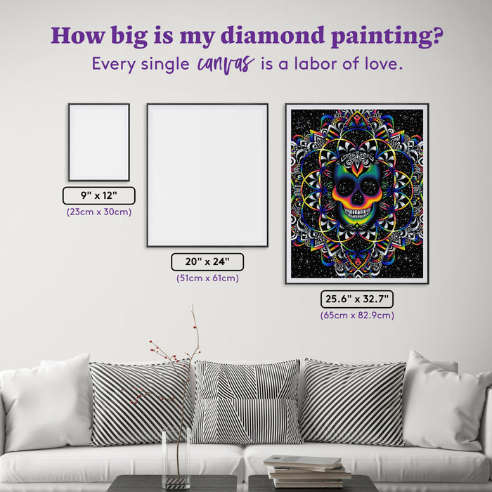 Diamond Painting Chaos 25.6" x 32.7" (65cm x 82.9cm) / Square with 42 Colors including 4 ABs and 2 Fairy Dust Diamonds / 86,913