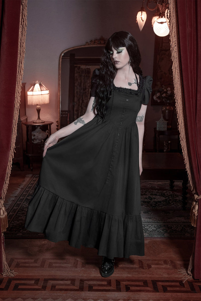 long gothic vintage inspired dress