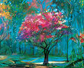 Diamond Painting Cherry Blossom 19.7″ x 24.4″ (50cm x 62cm) / Round With 38 Colors including 2 ABs / 38,764