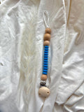 Chewies & more | Clip silicone beads - cornflower blue