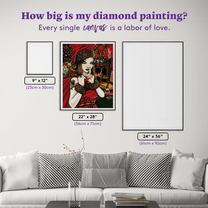 Diamond Painting Chris 22" x 28″ (56cm x 71cm) / Round with 45 Colors including 2 ABs / 50,544