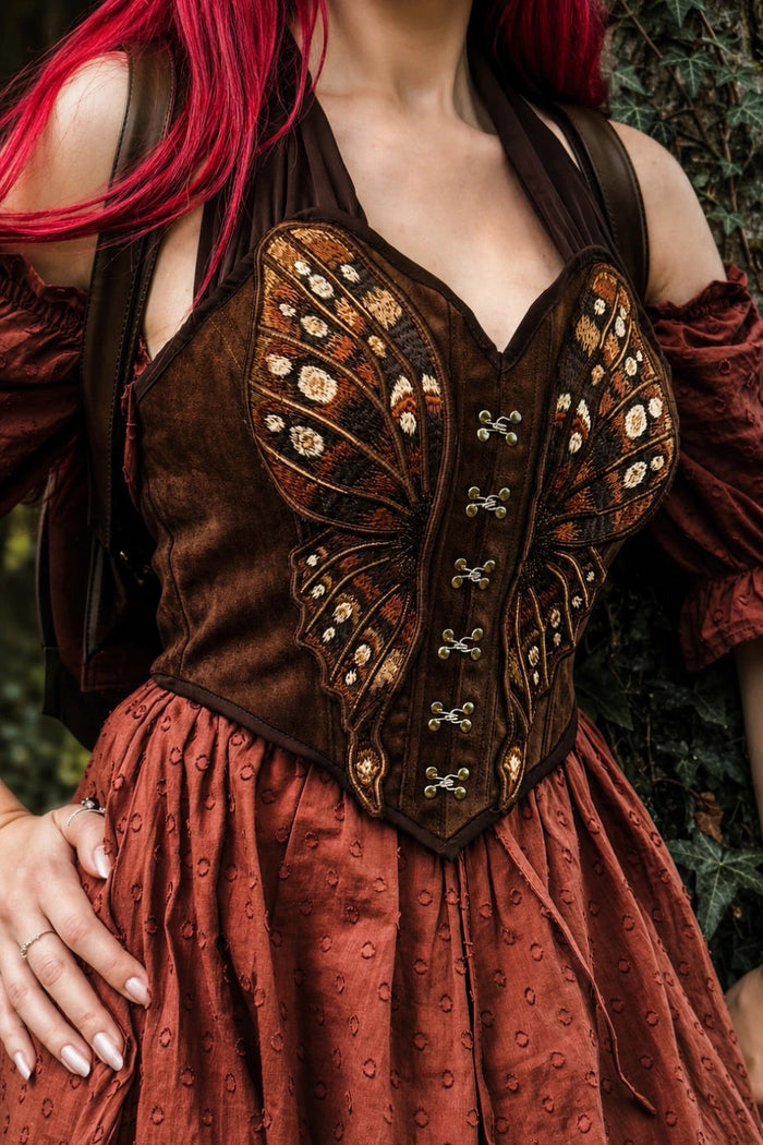 moth wings corset top