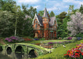 Diamond Painting Cobbled Bridge Cottage 38.6" x 27.6″ (98cm x 70cm) / Square with 54 Colors including 3 ABs / 107,476
