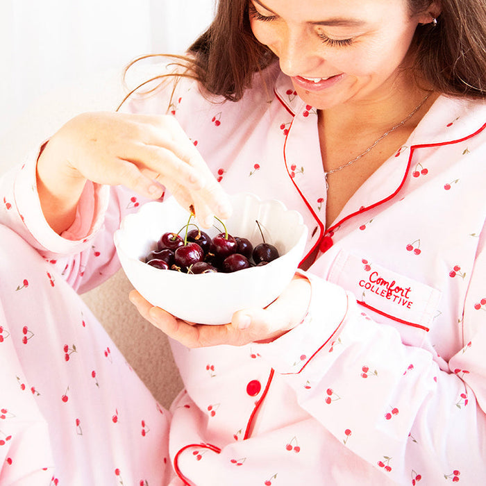 Comfort Collective Cherry Print Pyjama Set | Add on | SALE