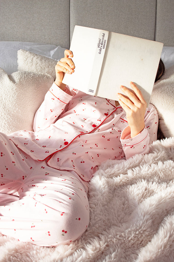 Comfort Collective Cherry Print Pyjama Set | SALE