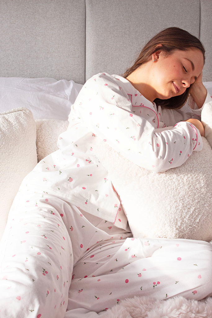 Comfort Collective Ditsy Flower Print Pyjama Set | SALE