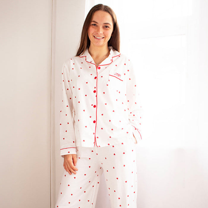 Comfort Collective Heart Print Pyjama Set | Add on | SALE