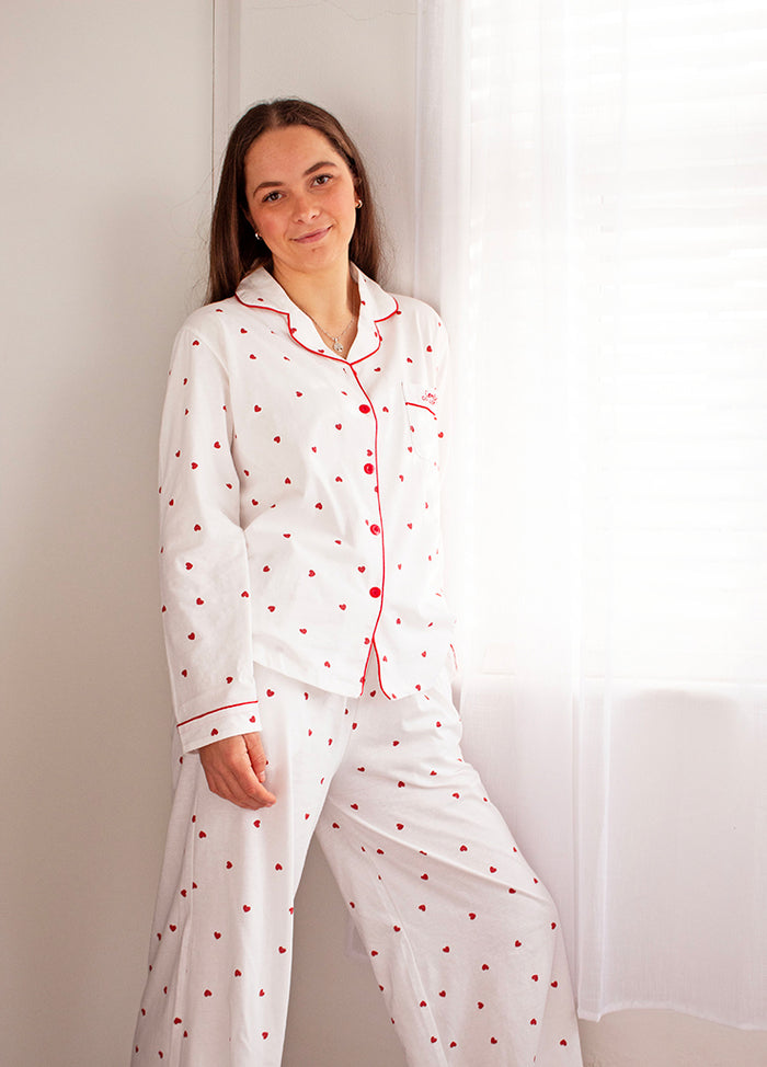 Comfort Collective Heart Print Pyjama Set | SALE