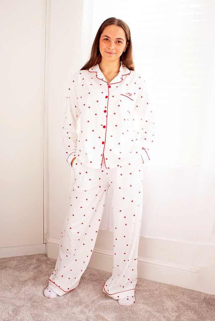 Comfort Collective Heart Print Pyjama Set | SALE
