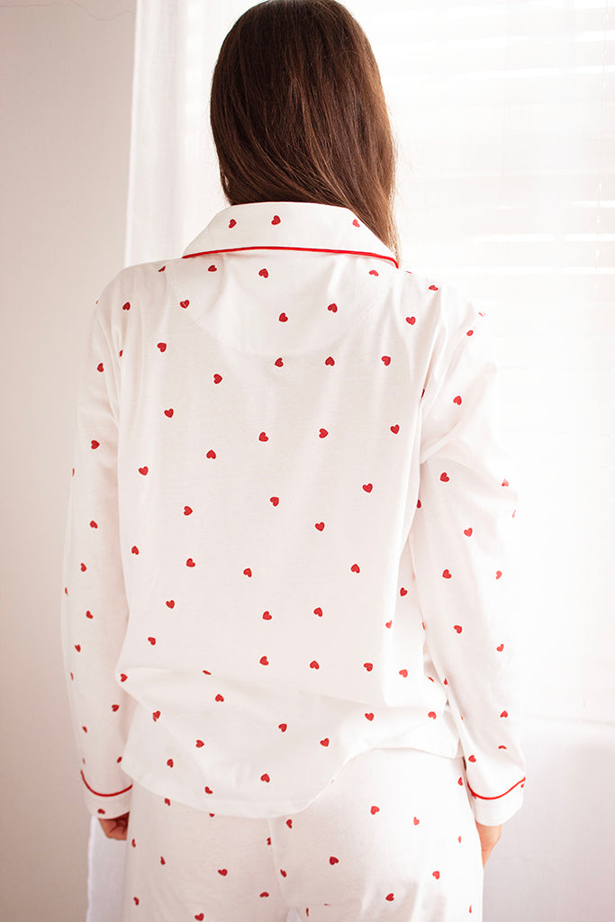 Comfort Collective Heart Print Pyjama Set | SALE