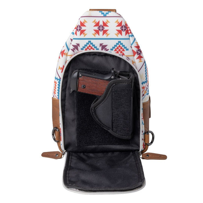 Canvas concealed carry sling, Indie crossbody with tactical edge and adjustable strap for on-the-go security