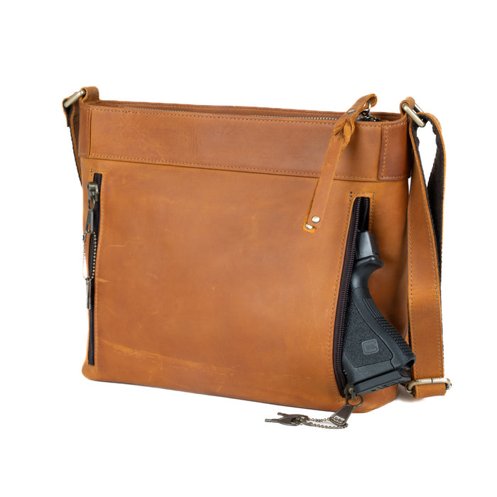 Concealed Carry Delaney Leather Crossbody