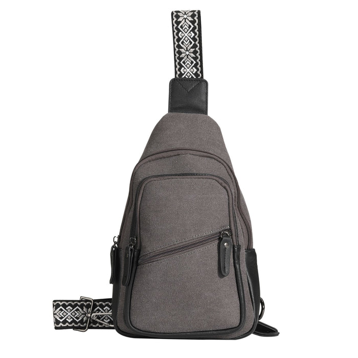 Concealed Carry Indie Canvas Sling by DS Conceal, Universal Velcro Holster Bag for Men, Pistol Gun Safe