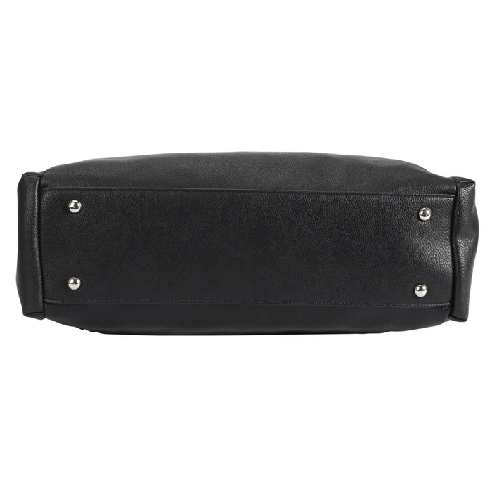 Concealed Carry Jessica Satchel by Lady Conceal — Women's Vegan Leather CCW Purse with Hidden Gun Compartment & YKK Locking Zipper