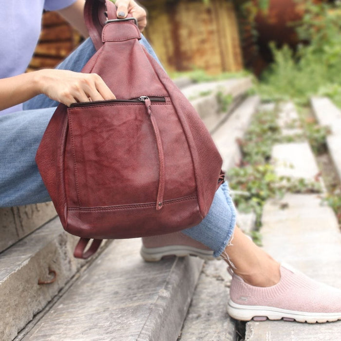 Concealed Carry Marley Unisex Backpack -  YKK Locking Zippers and Universal Holsters for Gun -  Outdoor Bag for Gun Owner -  Backpack for Conceal Carry -  best gun carry backpack -  Pistol and Firearm Bag -  Western Hide Backpack -  Boho Stylish Backpack for Women -  Universal Holster Bag -  Marley Unisex Backpack - Women's Concealed Carry Bagpack -  premium leather backpack