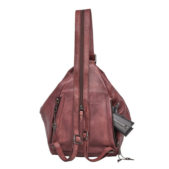Concealed Carry Marley Unisex Backpack -  YKK Locking Zippers and Universal Holsters for Gun -  Outdoor Bag for Gun Owner -  Backpack for Conceal Carry -  best gun carry backpack -  Pistol and Firearm Bag -  Western Hide Backpack -  Boho Stylish Backpack for Women -  Universal Holster Bag -  Marley Unisex Backpack - Women's Concealed Carry Bagpack -  premium leather backpack