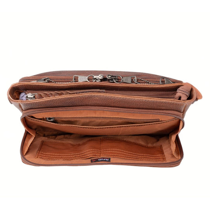 Zoe Concealed Carry Crossbody Cognac