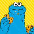 Diamond Painting Cookie Monster™ Portrait 9" x 9" (23cm x 23cm) / Round with 6 Colors including 1 AB / 6,561