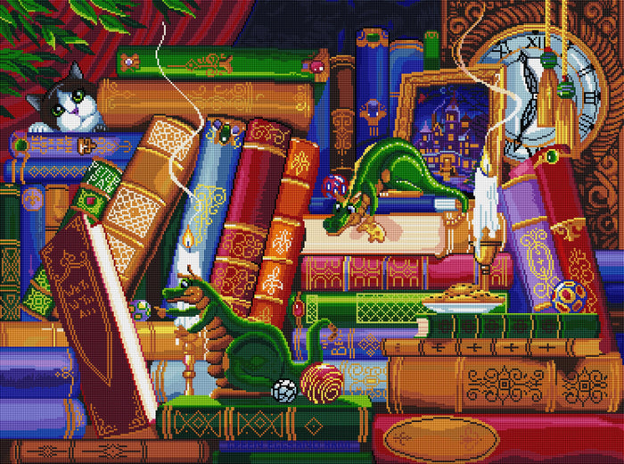 Diamond Painting Cookies and Classics 37.0" x 27.6″ (94cm x 70cm) / Square with 57 Colors including 3 ABs / 103,318