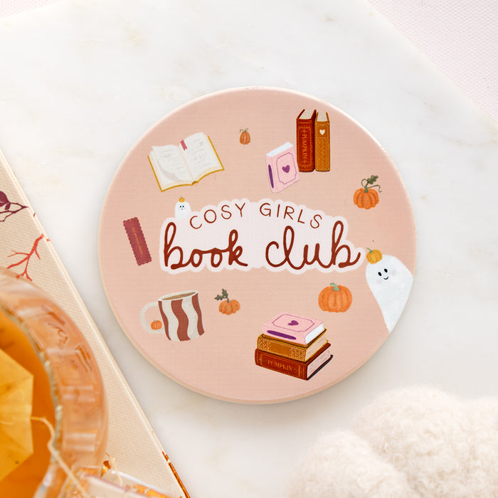 Cosy Girls Book Club Coaster | Individually Boxed