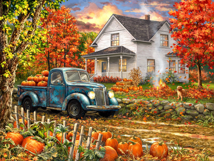 Diamond Painting Country Harvest 36.6" x 27.6" (93cm x 70cm) / Square with 61 Colors including 4 ABs and 2 Fairy Dust Diamonds / 104,813