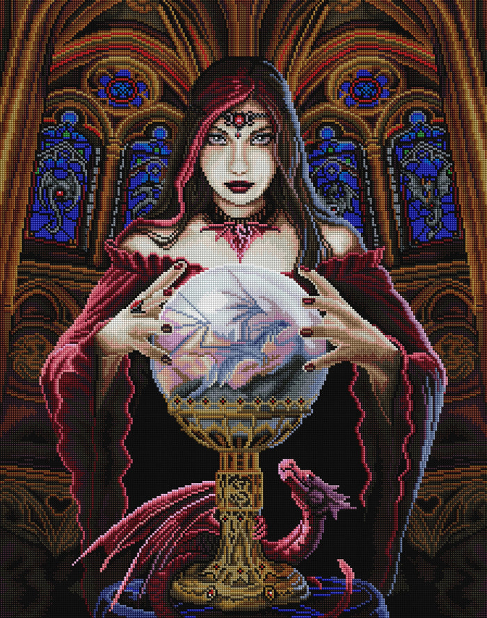 Diamond Painting Crystal Ball 22" x 28" (56cm x 71cm) / Square with 55 Colors including 6 ABs / 63,616