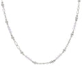 Crystal Monoco 18" Necklace (Sterling Silvertone/Crystal Aurora Borealis)