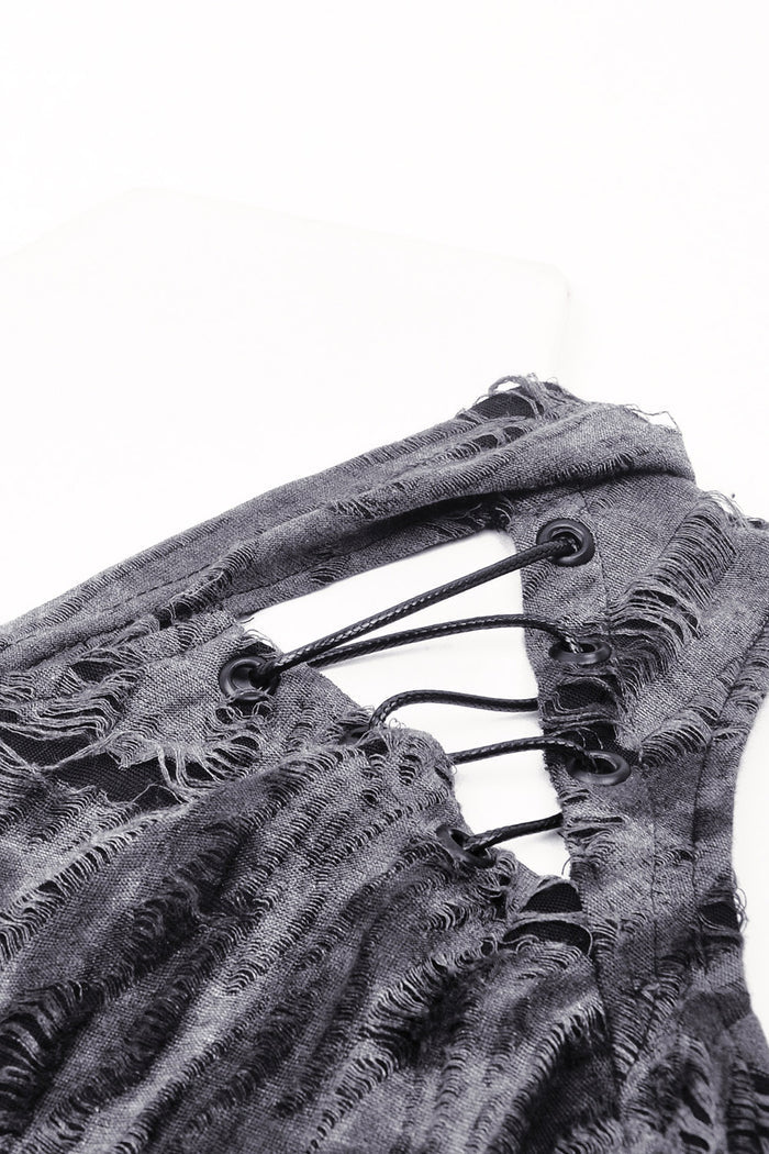 distressed apocalyptic dress fabric