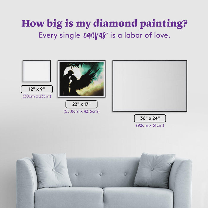 Diamond Painting Divinity 22" x 17" (55.8cm x 42.6cm) / Round with 35 Colors including 3 AB Diamonds and 1 Fairy Dust Diamonds / 30,248