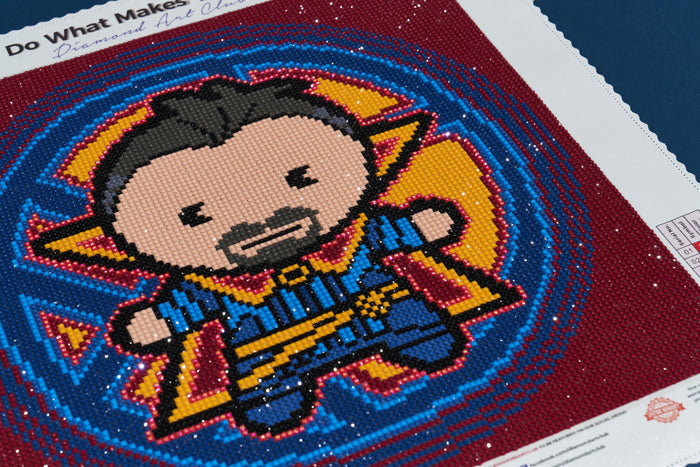 Diamond Painting Dr. Strange™ 13" x 13" (32.8cm x 32.8cm) / Round with 10 Colors including 1 ABs / 13,689