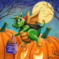 Diamond Painting Dracula Dragon 20" x 20" (50.9cm x 50.9cm) / Round with 47 Colors including 3 ABs and 5 Fairy Dust Diamonds / 34,225