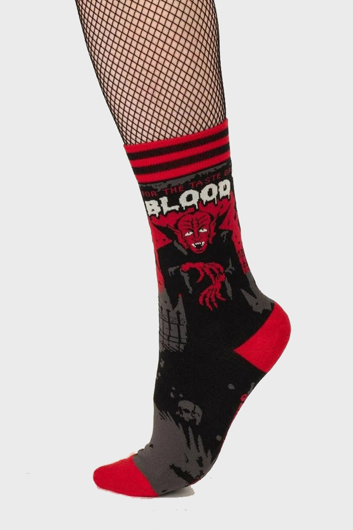 gothic unisex vampire socks