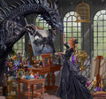 Diamond Painting Dragon Artist 29.5" x 27.6" (75cm x 70cm) / Square with 53 Colors including 3 ABs and 3 Fairy Dust Diamonds / 84,581