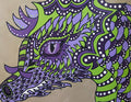Diamond Painting Dragon Fun 22" x 17" (56cm x 43cm) / Square With 9 Colors Including 2 ABs / 37,791