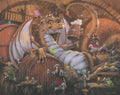 Diamond Painting Dragon with the Flagon 34.7" x 27.6" (88cm x 70cm) / Square with 61 Colors including 4 ABs and 2 Fairy Dust Diamonds / 99,193