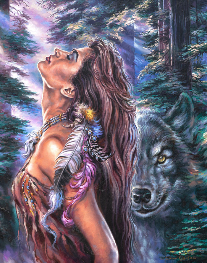 Diamond Painting Drawn to the Light 22" x 28" (55.8cm x 70.6cm) / Round With 75 Colors Including 4 ABs / 50,147