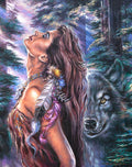 Diamond Painting Drawn to the Light 22" x 28" (55.8cm x 70.6cm) / Round With 75 Colors Including 4 ABs / 50,147
