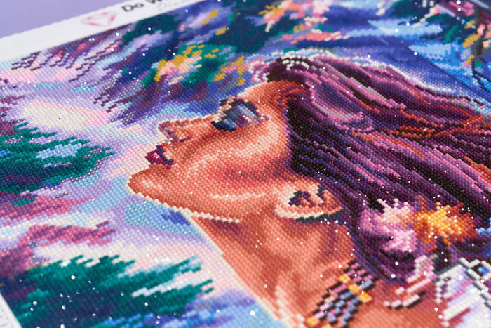Diamond Painting Drawn to the Light 22" x 28" (55.8cm x 70.6cm) / Round With 75 Colors Including 4 ABs / 50,147