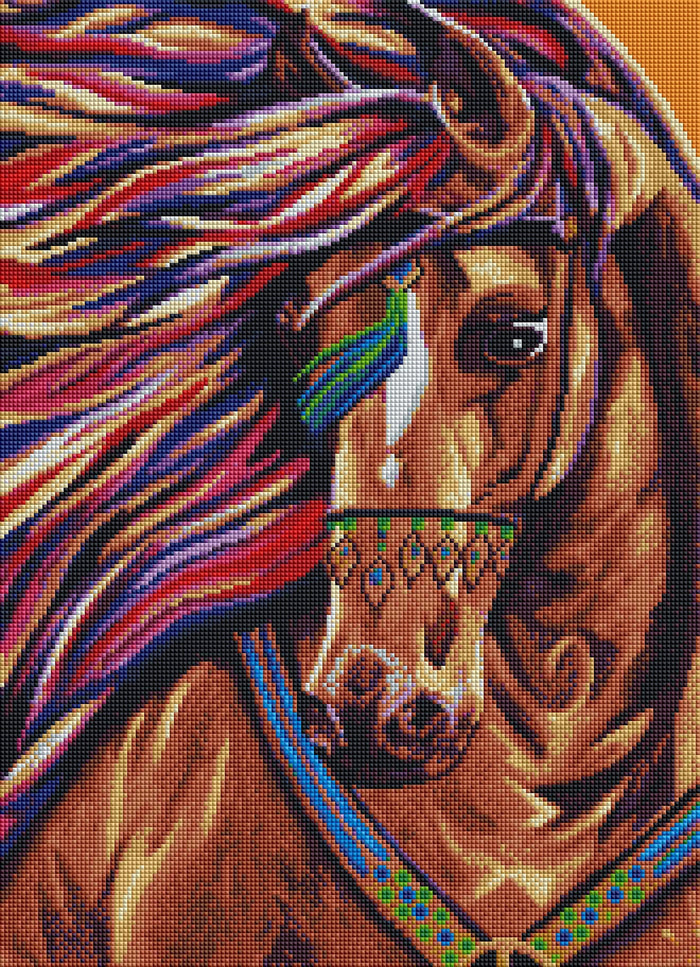 Diamond Painting Dressed Up 16.5" x 22.8" (42cm x 58cm) / Square with 33 Colors with 3 ABs / 37,621