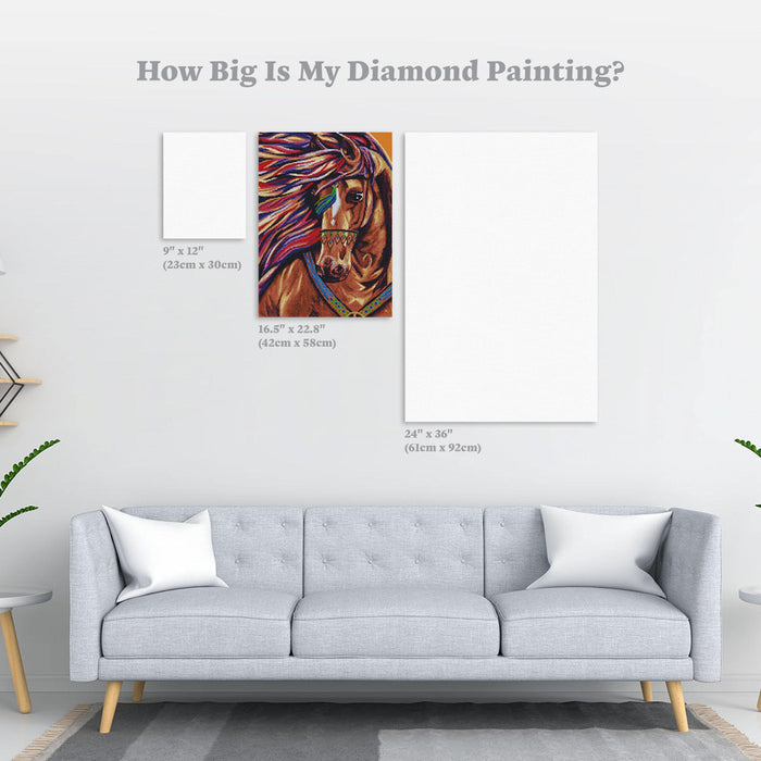 Diamond Painting Dressed Up 16.5" x 22.8" (42cm x 58cm) / Square with 33 Colors with 3 ABs / 37,621