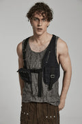 mens body chest punk harness bag