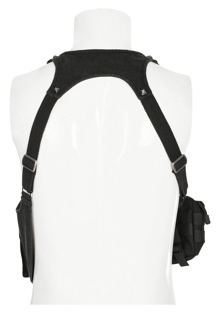 mens apocalyptic punk harness bag