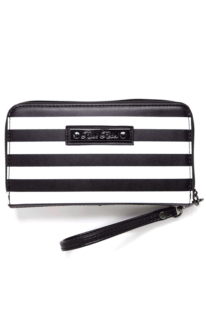striped retro wallet